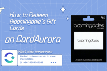 How to Redeem Bloomingdale’s Gift Cards on CardAurora